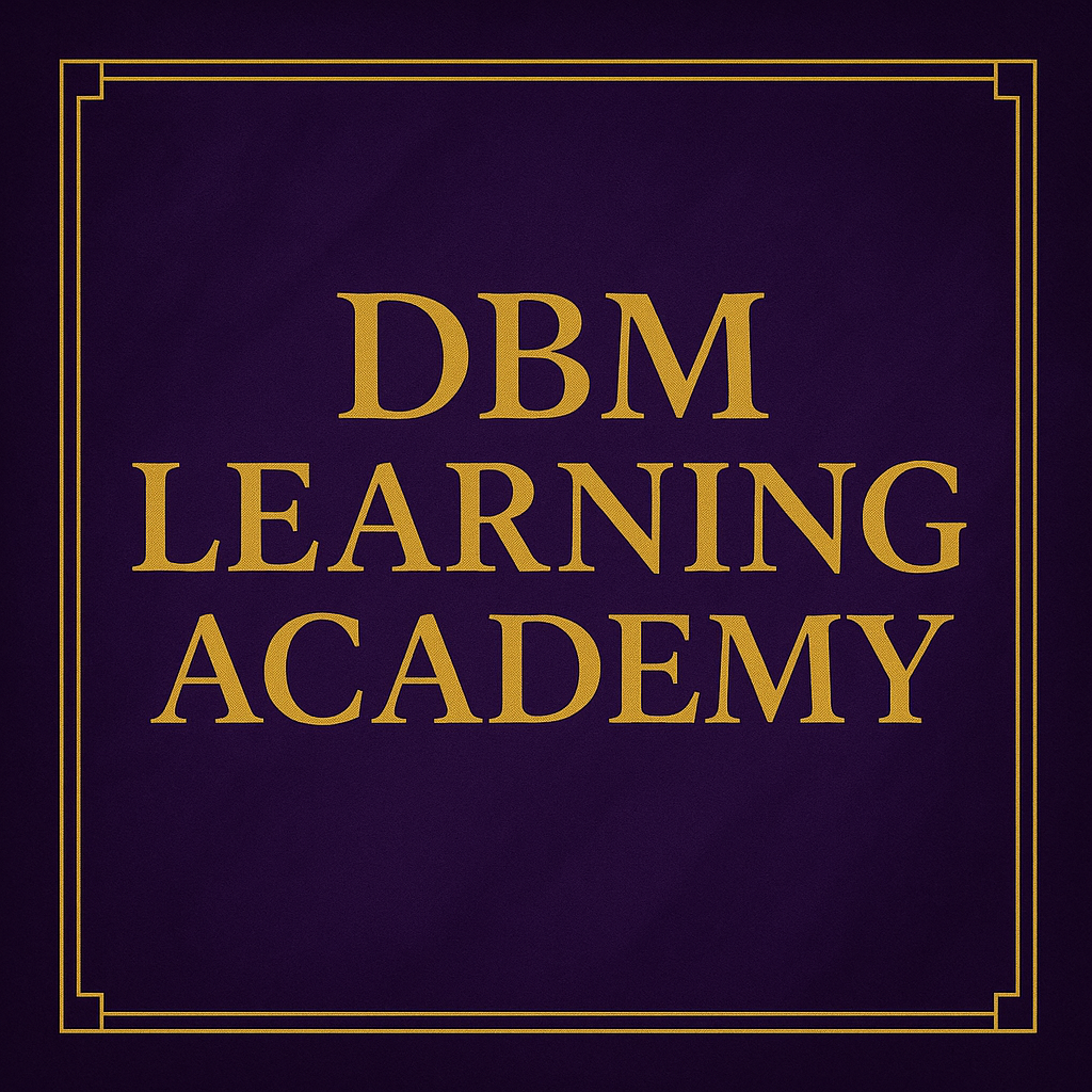 DBM LEARNING ACADEMY Logo